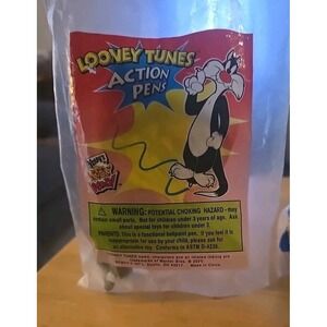 Vintage 2000 Wendy's Fast Food Toy Looney Tunes Action Pens Sylvester New